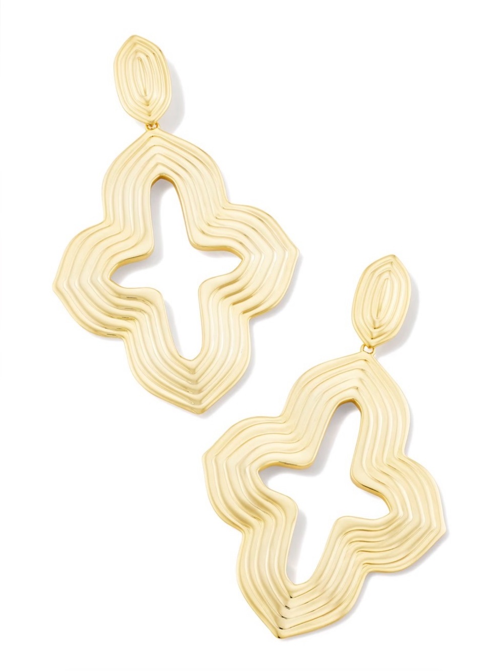 Kendra Scott NWT Abbie statement in gold